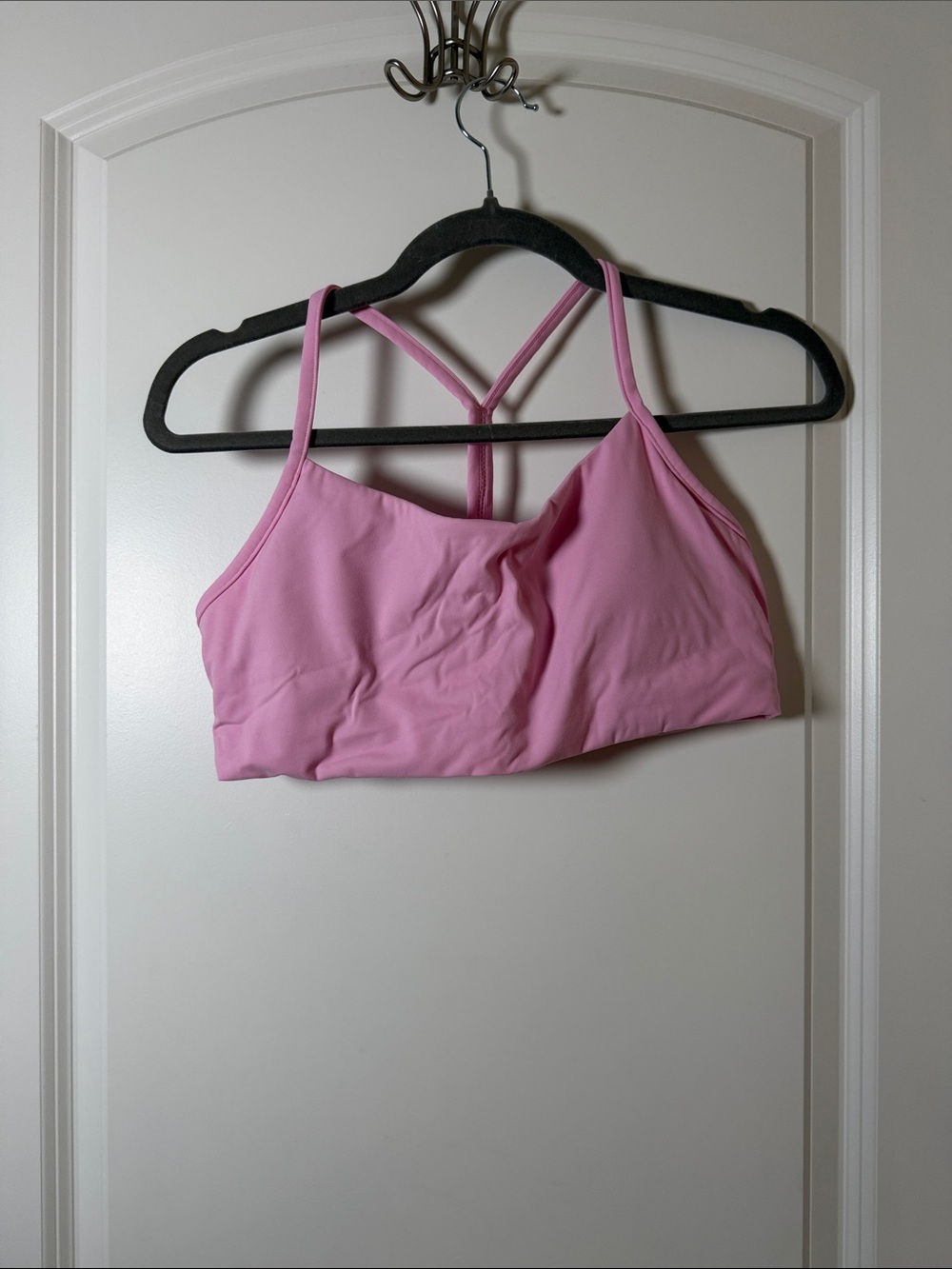 Light Pink Strappy Sports Bralette